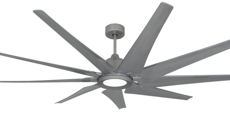 Liberator 72 inch Brushed Nickel, with #610 LED Light added