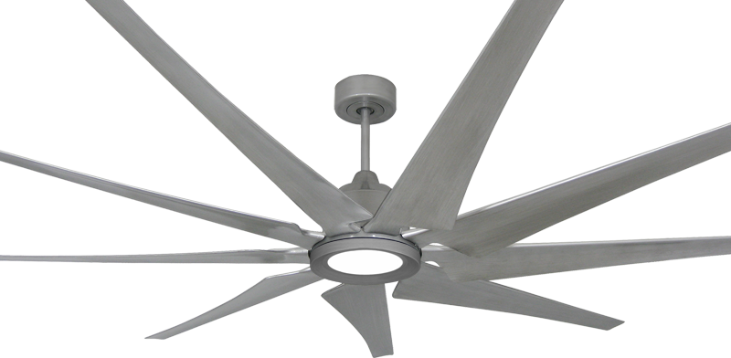 Liberator 82 inch Brushed Nickel, with #610 LED Light added