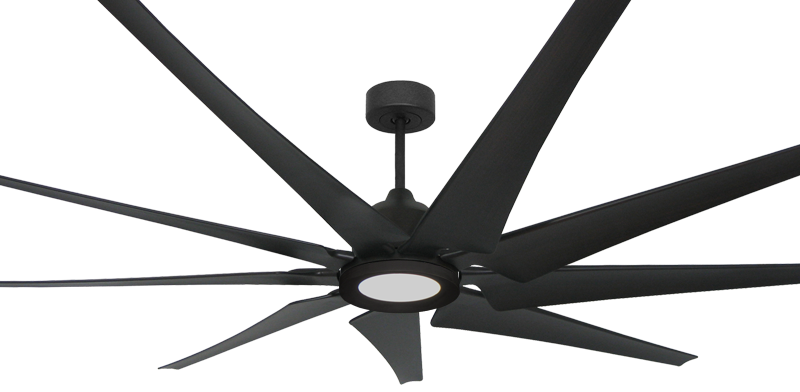 Liberator 82 inch Oil Rubbed Bronze, with #610 LED Light added