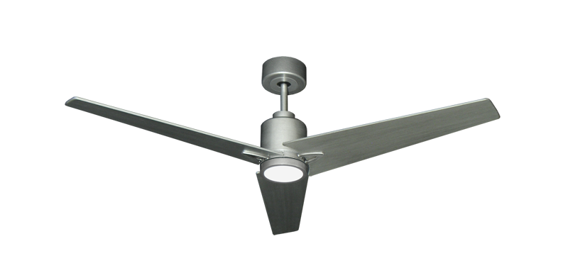 Reveal Brushed Nickel, Brushed Nickel painted side of blades, with #600 LED Light added