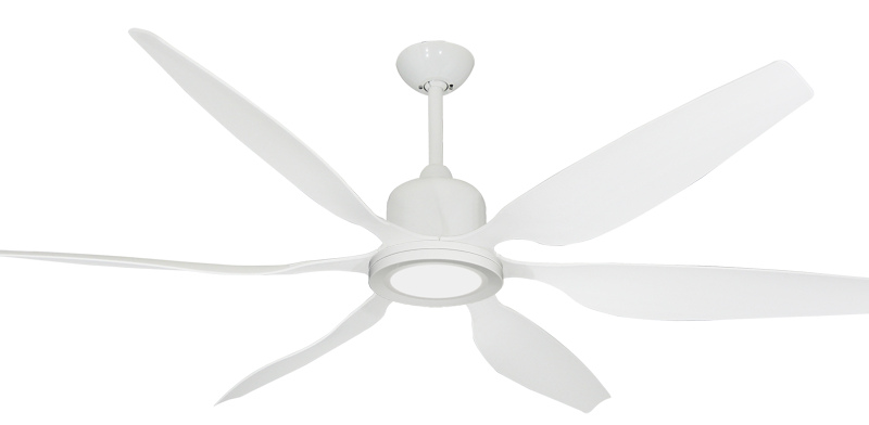 Titan II Pure White with 66 inch contoured blades, with #610 LED Light added