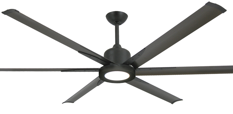 Titan II Oil Rubbed Bronze with 72 inch extruded aluminum blades, with #610 LED Light added